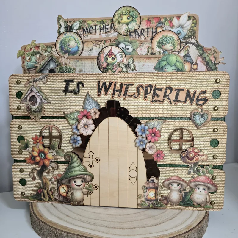Álbum Pop Up de Whispering Woods, hecho por Lauri